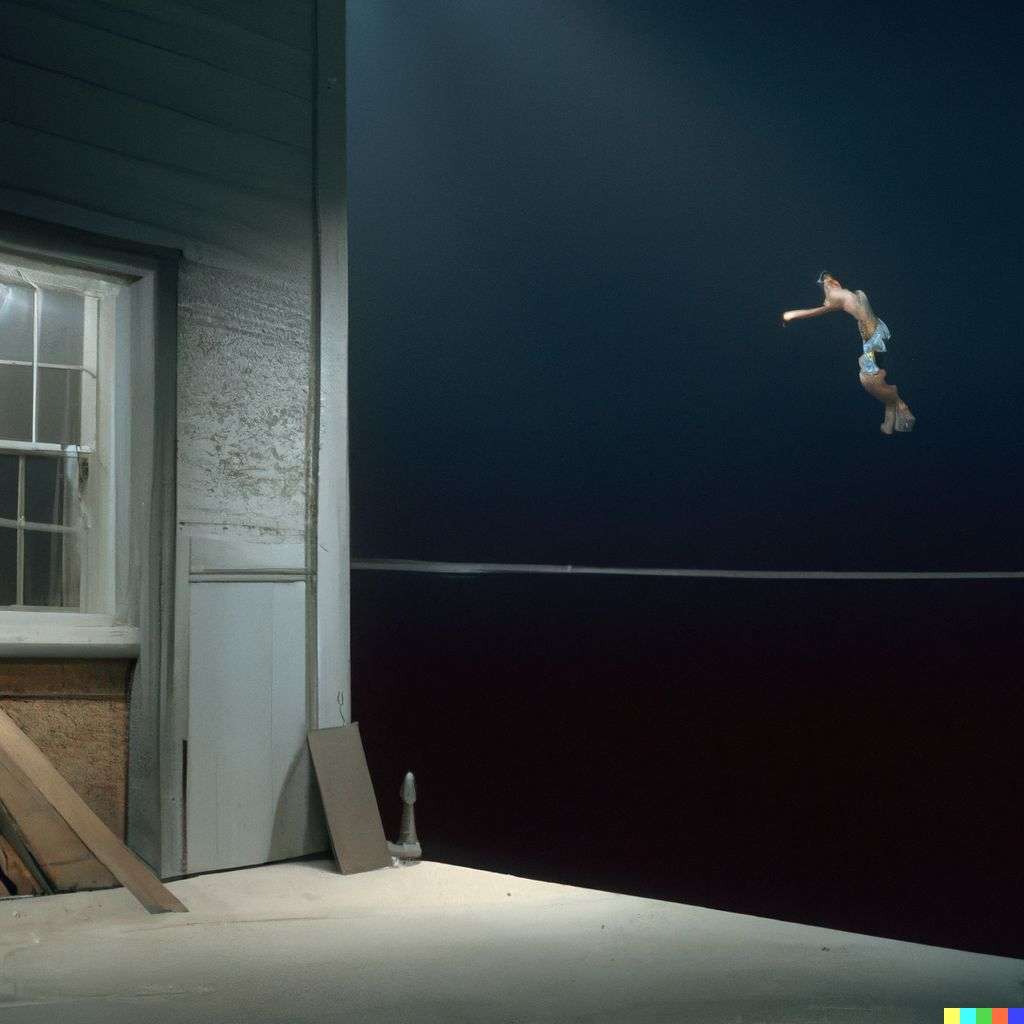the discovery of gravity, photograph taken by Gregory Crewdson